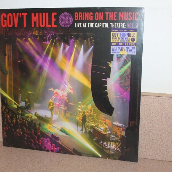 Gov't Mule Bring On The Music Vol. 3 LP ~ RSD 2019 ~Ltd Yellow w/Purple ~Sealed! - Picture 2 of 3